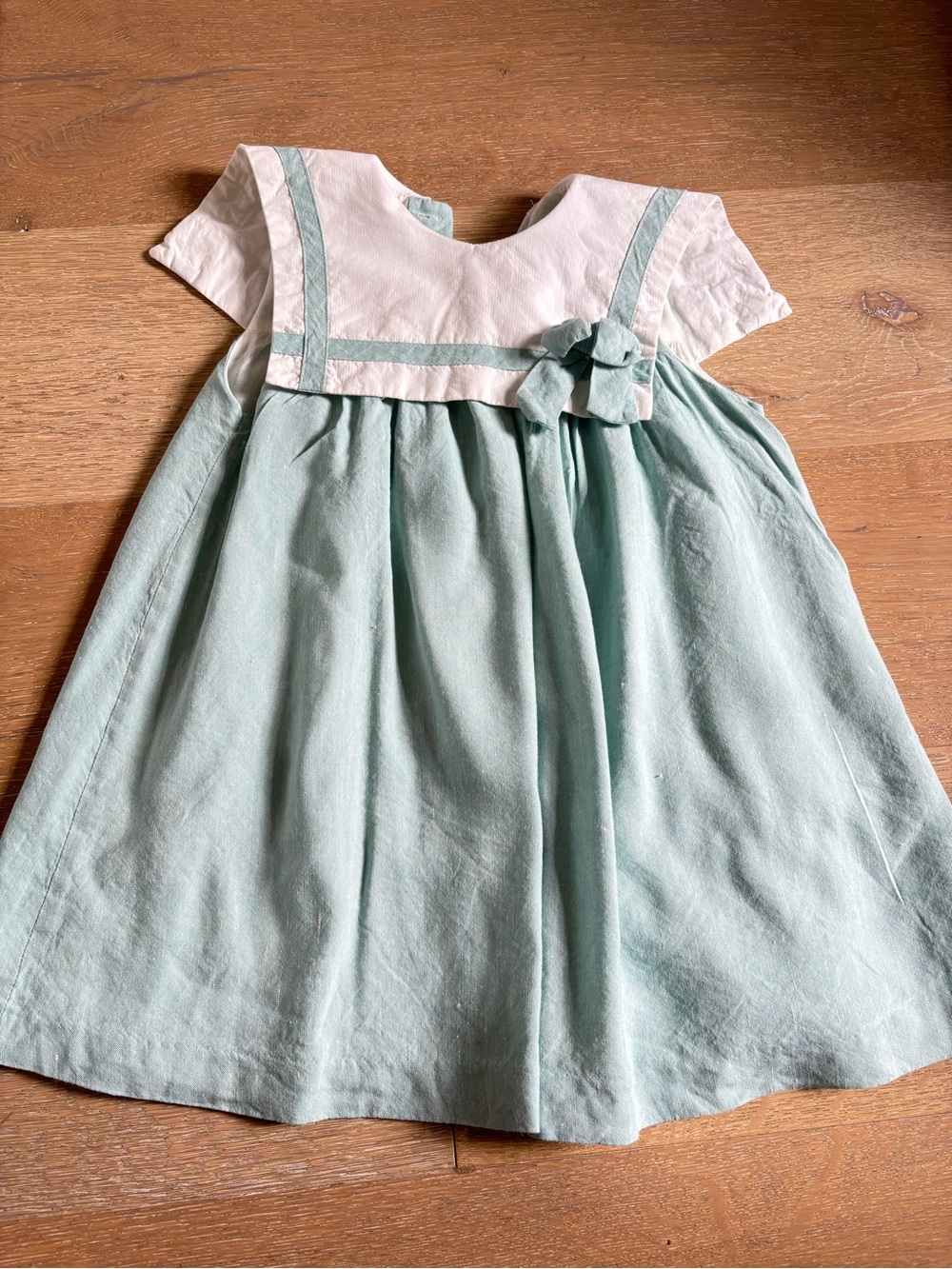 Pepa London Classic green and White Sailor Dress for Girls 5